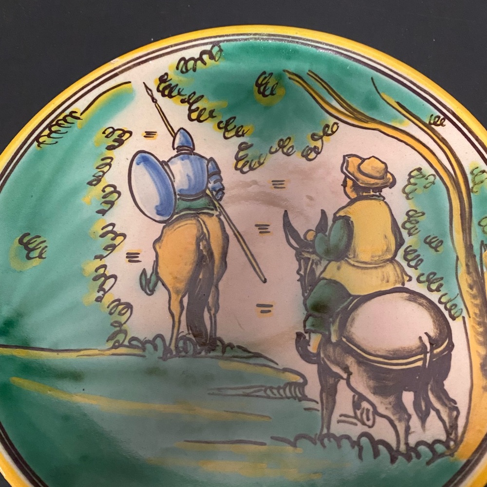 Hand-Painted Ceramic Plate with Pastoral Scene, Talavera Pottery. - Picture 6 of 10